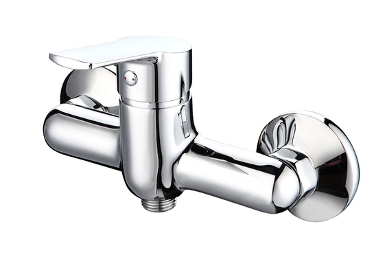 Faucet Mixer Bak Mandi yang Dipasang di Dinding Dipoles Tahan Erosi Tuas Tunggal