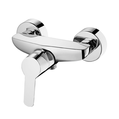 Cermin Keran Mixer Shower Kontemporer Chrome Dengan Kartrid Keramik 35mm