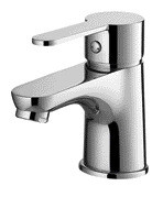 Keran Wastafel Tuas Tunggal Kartrid keramik chrome Keran kamar mandi