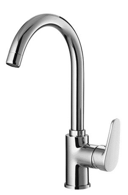 360 ° Putar Satu Tuas Dapur Mixer Faucet Keran Mixer Tekanan Tinggi untuk Wastafel Dapur