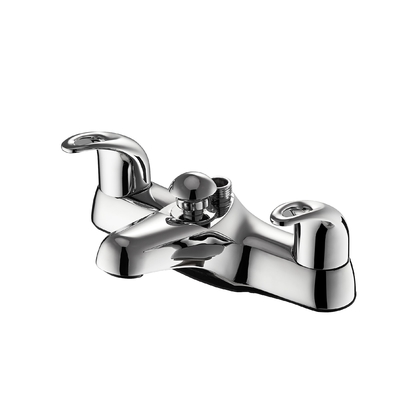 Modern Round Monobloc Dual Handle Faucet Kamar Mandi tahan korosi