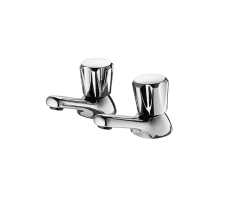 Bristan VAC 1/2 C MT Club Basin Tap Dengan Kepala Logam Plated Chrome