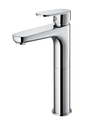 Single Handle Faucet Wastafel Tinggi Kartrid 35mm Hot Cold Water Chrome