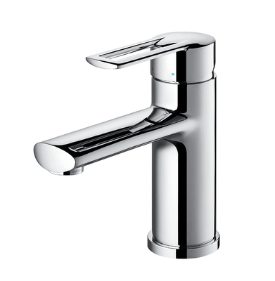 Wastafel Lubang Tunggal Faucet chrome Kran Kamar Mandi pegangan seng