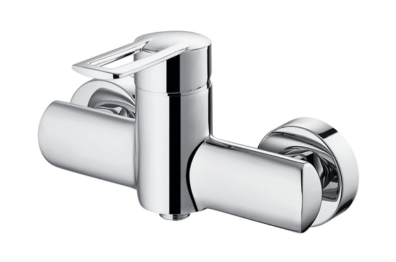 Ergonomis 1 Handle Shower Mixer Faucet Full Brass Body Air Panas Dingin