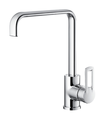 Keran Wastafel Dapur Lubang Tunggal Bergaya OEM Keran Wastafel Komersial Tinggi 304mm