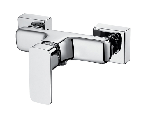 Electroplating Klasik Chrome Shower Mixer Faucet Tahan Kotoran