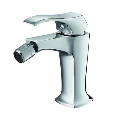 Keran Bidet Kamar Mandi Lubang Tunggal Chrome Dengan Kartrid Keramik 35mm