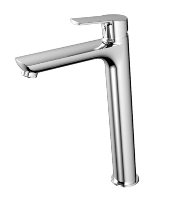 Faucet Wastafel Electroplating Mixer Faucet Wastafel Kapal Lubang Tunggal Tinggi
