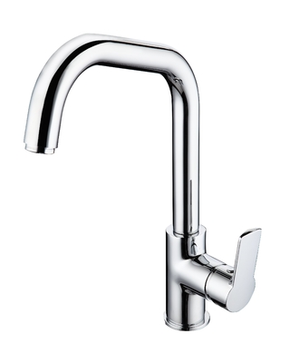 Rotasi Stabil Wastafel Dapur Keran Air Modern Satu Lubang Bar Wastafel Faucet