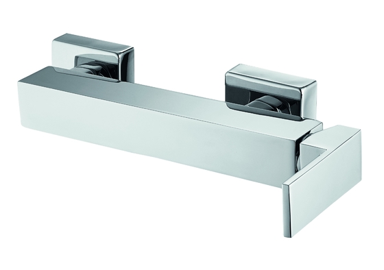 Keran Mixer Shower Persegi Sederhana Gagang Seng Elegan Anti Karat