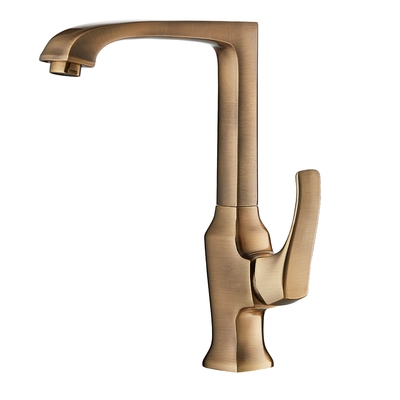 ACS Single Handle Antique Brass Kitchen Mixer Faucet Sink Mixer Dengan Putar Cerat