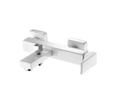 Kartrid Keramik 25mm White Bath Mixer Keran Square Bath Shower Mixer