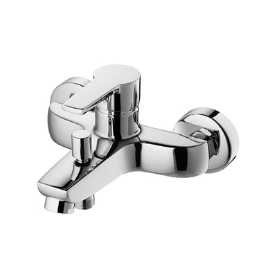 Faucet Bak Wall Mounted berlapis krom