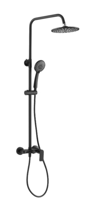 Slide Bar Wall Mounted bath Shower Kolom Set Kepala Pancuran Hujan 3 Fungsi