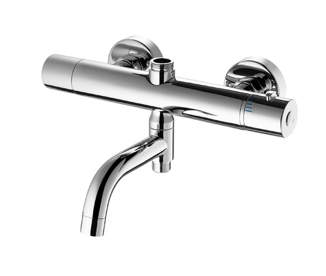 Penyesuaian Suhu Dan Aliran Termostatik Faucet Thermostatic Tap Mixer