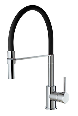 Silicone Spout Chrome Kitchen Mixer Faucet Deck Mount Dengan Kartrid 35mm