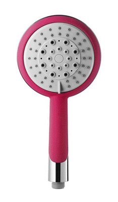 Romantic Pink High Plating Kamar Mandi Hand Held Shower Head 5 Pengaturan Semprot