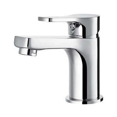 Satu Tuas Mixer Keran Kamar Mandi Wastafel Keran Chrome Hemat Tempat