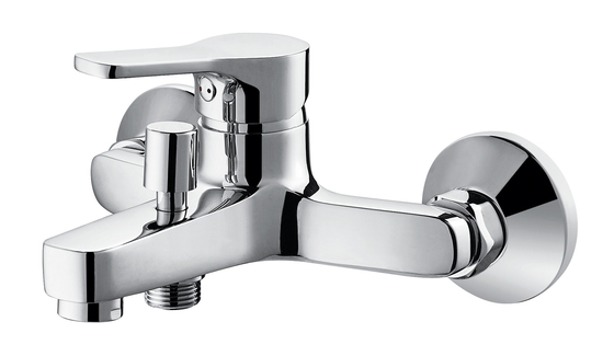 Keramik Valve Core Single Lever Bath Mixer Keran Kuningan Tubuh Paduan Seng Pegangan