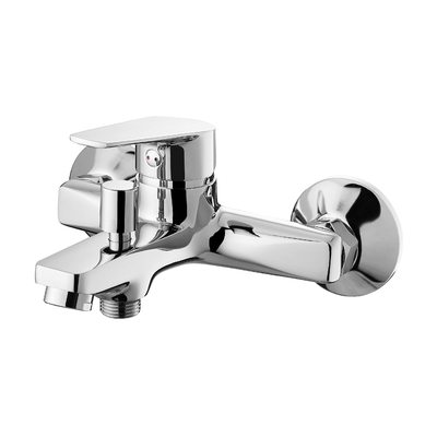 2 Fungsi Chrome Bath And Shower Faucet Surface Mounted Dipoles