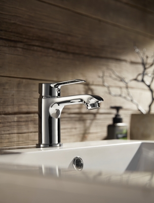 Instalasi Satu Lubang Wastafel Faucet Single-Hole Chrome