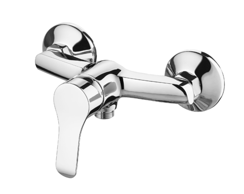 0.5 Bar Bath Mounted Shower Mixer Keramik Cartridge Single Lever Wall Mixer Faucet