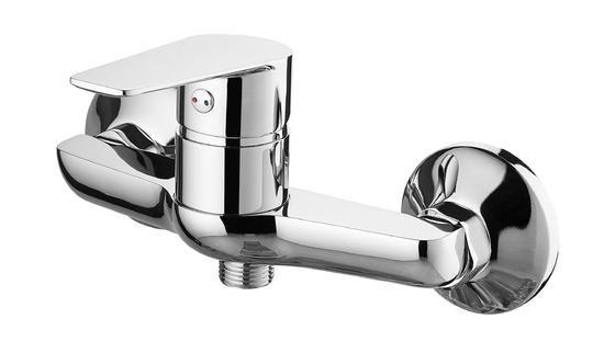 Shower Mixer Faucet Cold Hot Tap Kuningan Tuas Tunggal Chrome