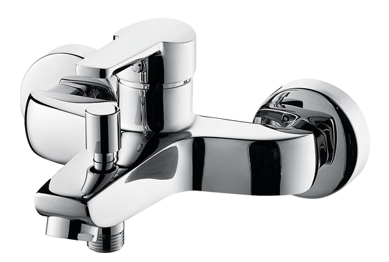 Keran Mixer Mandi Chrome Kuningan Higienis Berkelanjutan Dengan Sistem Pencampuran Keramik