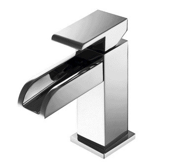 Faucet Wastafel Air Terjun Tuas Tunggal Pasokan Air Panas dan Dingin