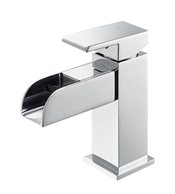 Faucet Wastafel Air Terjun Lampu LED Pasokan Air Panas dan Dingin