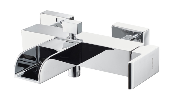 LED Light Wall Mounted Waterfall Bath Keran Satu Tangan Panas Dan Dingin
