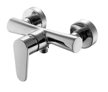 Keran Mixer Shower Dipasang Permukaan Chrome Tahan Gores