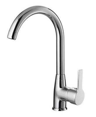 Faucet Mixer Dapur Tekanan Tinggi Putar 360°, Keran Mixer Wastafel Tuas Tunggal