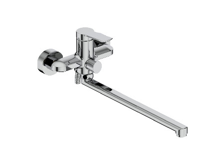 Round Single Lever Bath Mixer Untuk Wastafel Bak Mandi Shower