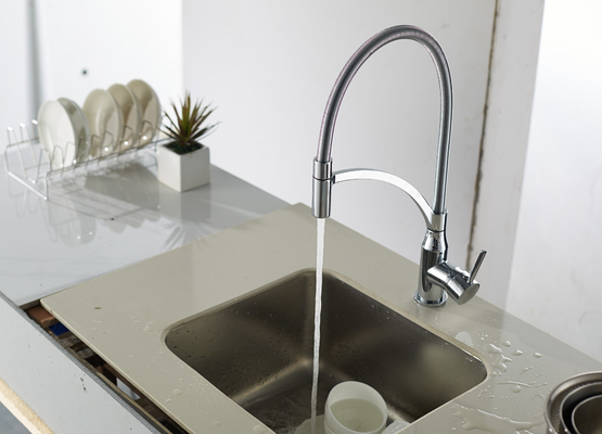 Spiral Spring 360 ° Putar Keran Mixer Dapur Kartrid 35mm Tahan Gores