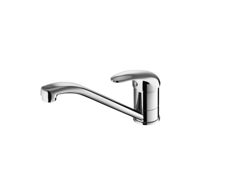 Ruang Dapur Desain Ekstra Solid Satu Tuas Wastafel Mixer Keran Chrome