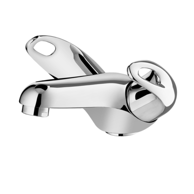 Tekanan 1bar-5bar Twin Lever Basin Mixer Keran Faucet Panas Dan Dingin anti bocor