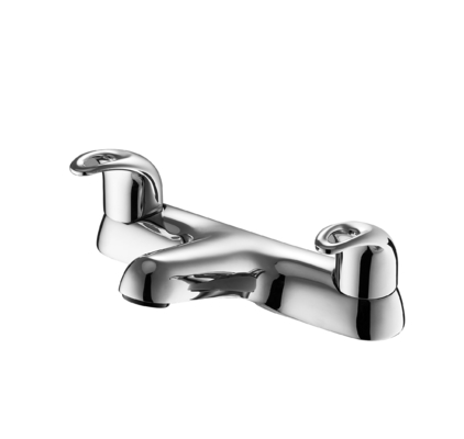 Faucet Mandi Tuas Ganda Kuningan Padat Kontemporer Tahan Aus