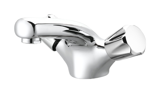 Dual Lever Basin Kamar Mandi Sink Mixer Tap Chrome Hot And Cold Faucet Solid Brass Valve Body