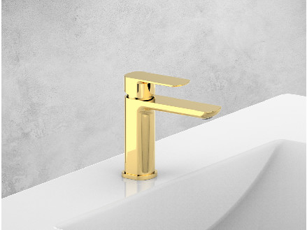 Tap Mixer Kamar Mandi Untuk Baskom, Single Lever Mixer Tap Baskom Tap Chrome Menghemat Ruang
